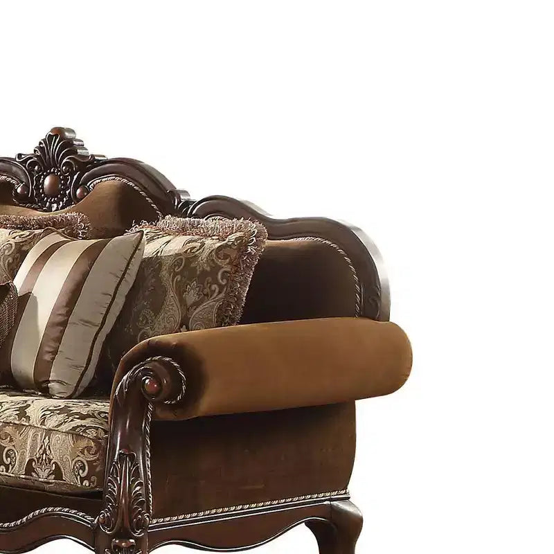 89" Jardena Sofa: Rolled Arms, Queen Anne Legs, Nailhead Trim - Acme Furniture