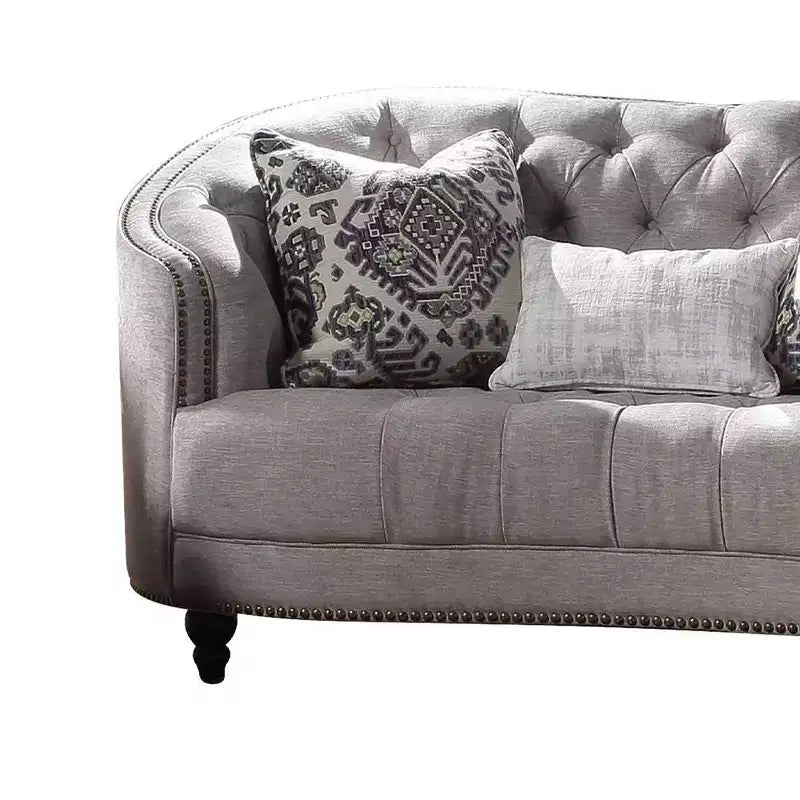 Acme Furniture Saira Sofa Light Gray