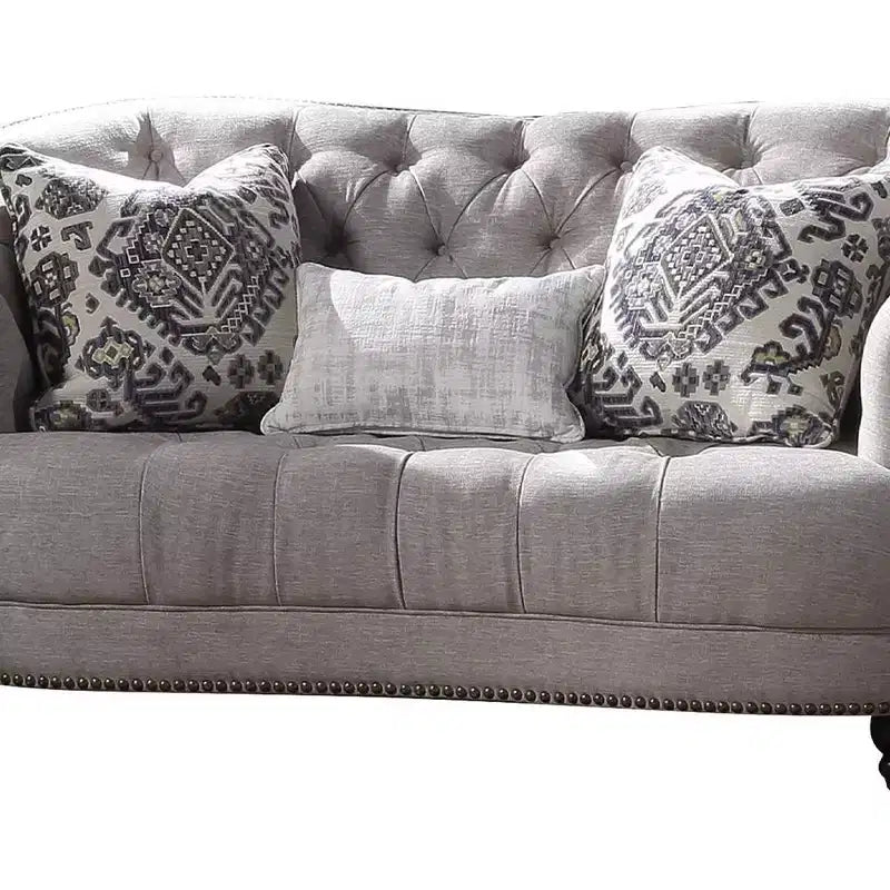 Acme Furniture Saira Sofa Light Gray
