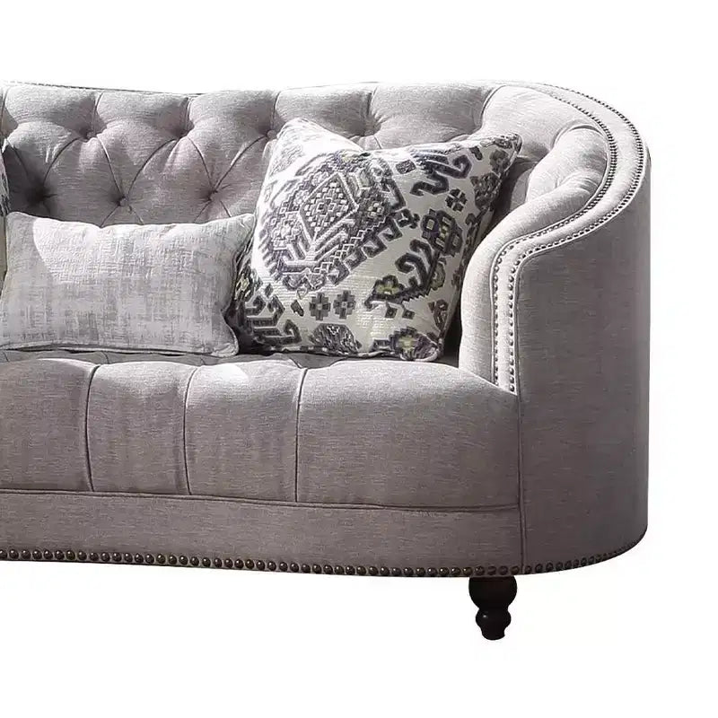 Acme Furniture Saira Sofa Light Gray