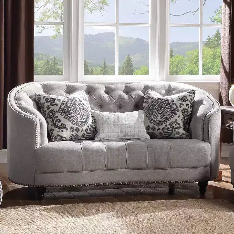 Acme Furniture Saira Sofa Light Gray
