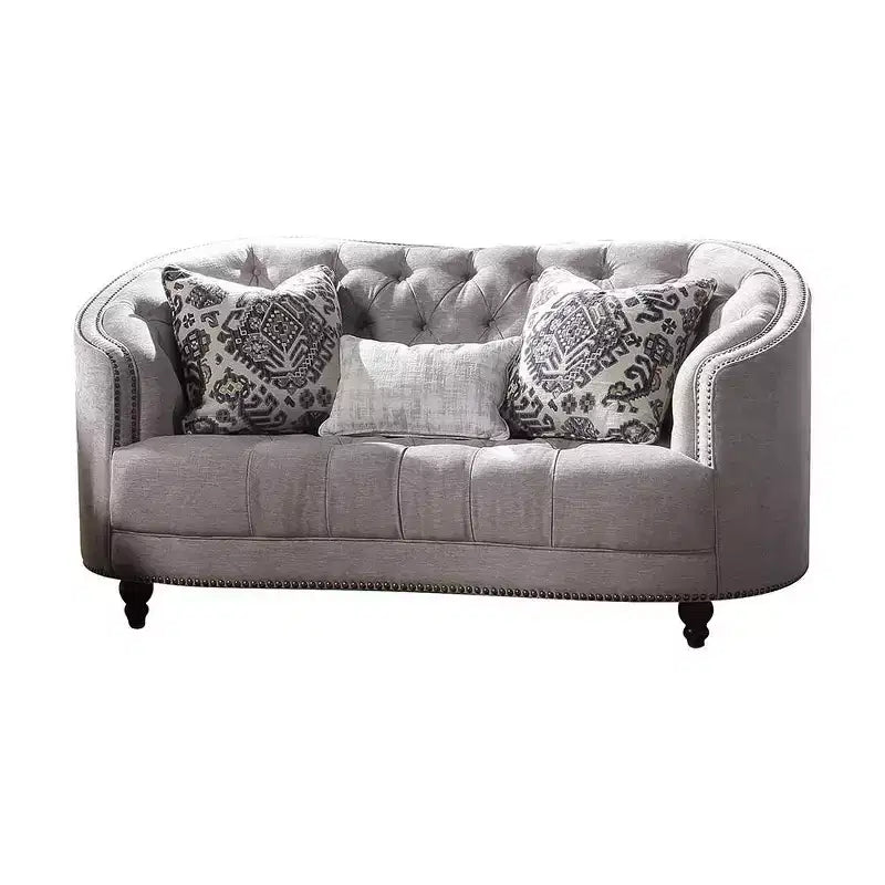 Acme Furniture Saira Sofa Light Gray