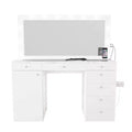 Leila Lighted Makeup Vanity - Boahaus