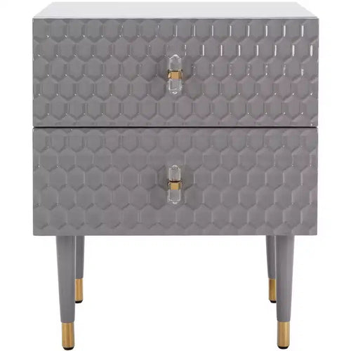 Neptune 2 Drawer Side Table - SFV3570 - Safavieh Couture