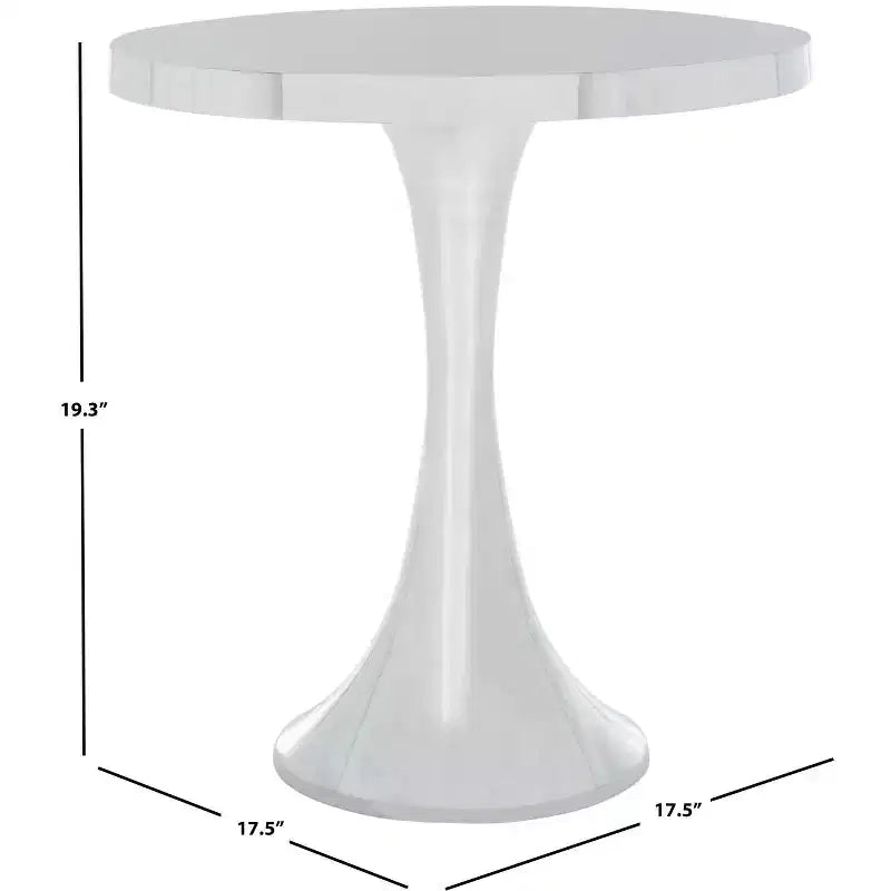 Galium Aluminum Side Table - FOX5500A - Silver - Safavieh Couture