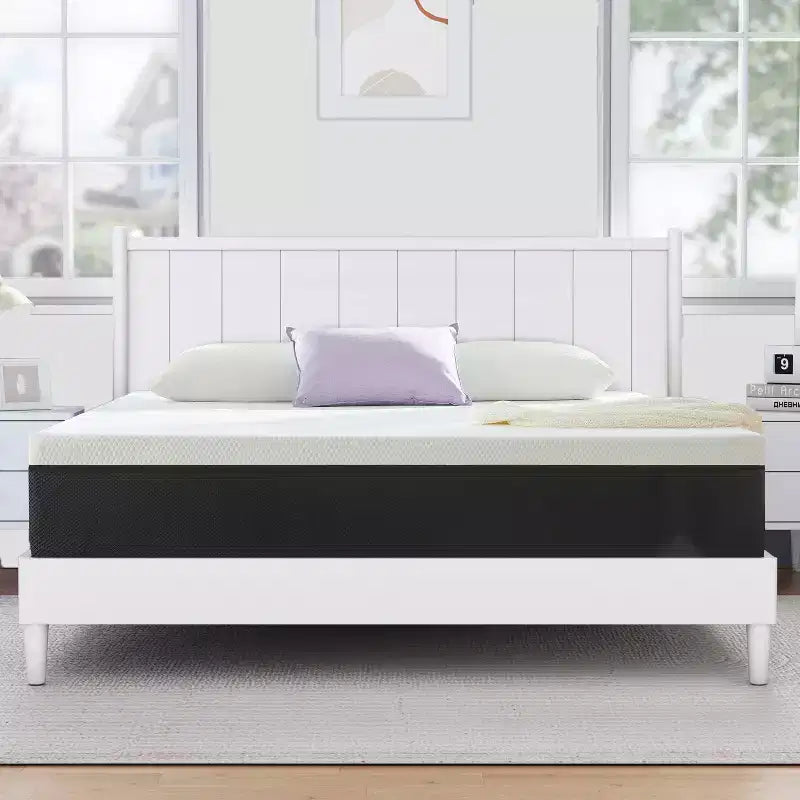 Wuleitex 10 Inch Medium Cooling Gel Memory Foam Mattress with Breathable Cover